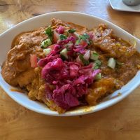 Chickpea masala at East is East - Main St in Vancouver