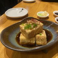 Spicy agedashi tofu  at Shizenya - Downtown in Vancouver