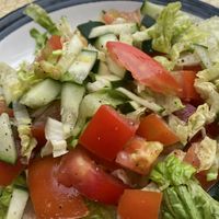 salade marrocaine, loved the pepper!  at Le Corail Vegan Food in Essaouira