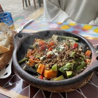 vegan tajine  at Le Corail Vegan Food in Essaouira