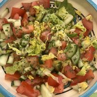 Moroccan salad  at Le Corail Vegan Food in Essaouira