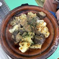Cauliflower and eggplant tajine   at Le Corail Vegan Food in Essaouira
