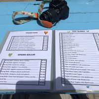 Menu at Le Corail Vegan Food in Essaouira