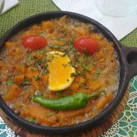 pumpkin tajine at Le Corail Vegan Food in Essaouira
