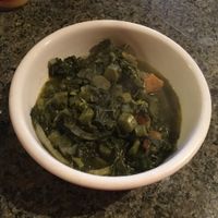 Callaloo at Sipho's Restaurant and Cafe in Chico