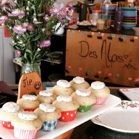 Vegan cupcakes at Des Alpes in Brisbane