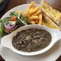 mushroom stroganoff  at The Highway  in Hull