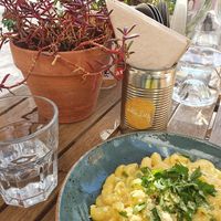 Mac and cheese at Little Erth in Dubai