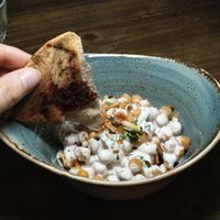 Fattet Hummus from the Vegan Iftar  at Little Erth in Dubai