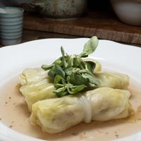 Stuffed Cabbage from the Vegan Iftar at Little Erth in Dubai