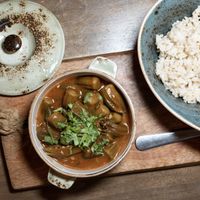 Okra Stew from the Vegan Iftar  at Little Erth in Dubai