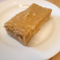 Oaty Ginger Slice - also gluten free at RSPB Loch Leven Cafe in Kinross