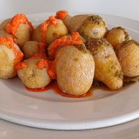 Papas arrugadas with mojo at La Montaña - Casa Efigenia in La Gomera
