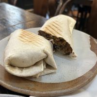 Haggis wrap  at Let Me Eat Too in Edinburgh
