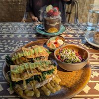 Avo & tofu toast at Cafe La Boheme in Agonda