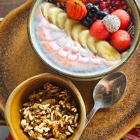 Their bowls looked like this every time! at Cafe La Boheme in Agonda