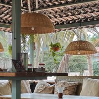 Just a look of the restaurant at Cafe La Boheme in Agonda