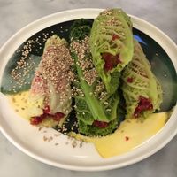Green wraps. at Date + Kale in Helsinki