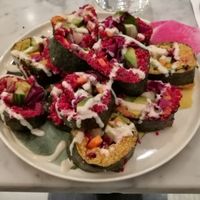 Their sushi(-ish) dish at Date + Kale in Helsinki