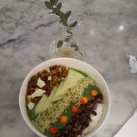 Green smoothie at Date + Kale in Helsinki