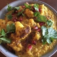 coconut curry at Date + Kale in Helsinki