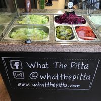 Salad options for inside doner!  at What The Pitta in Croydon