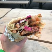 Vegan kebab at What The Pitta in Croydon