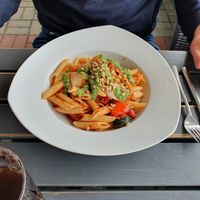 Rigatoni Gemüsepfanne at Badezeit Strandrestaurant in Westerland