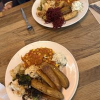 Aubergine (containing no aubergine) currry mains  at Iydea in Brighton