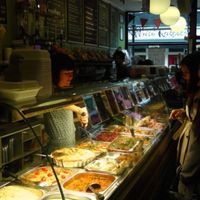 A busy little cafe with lots of choice... at Iydea in Brighton