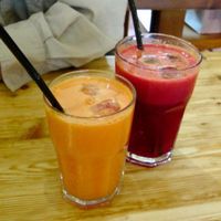 Delicious fresh veggie juices... at Iydea in Brighton