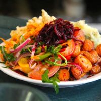 Really tasty salads for lunch! at Iydea in Brighton