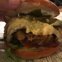 Portobello burger  at Goodness in Tel Aviv