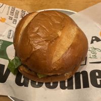 Great bun, delicious sauces  at Goodness in Tel Aviv