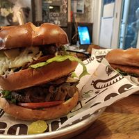 The Super Burger at Goodness in Tel Aviv