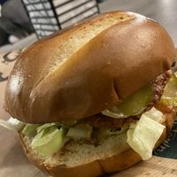 Double smashburger  at Goodness in Tel Aviv