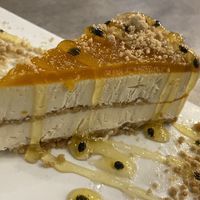 Mango cheesecake  at Goodness in Tel Aviv