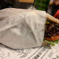 Sloppy joe with black beans at Goodness in Tel Aviv