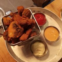 Portobello nuggets... superrr! at Goodness in Tel Aviv