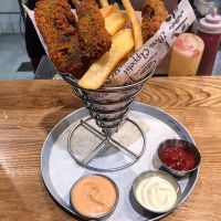 Tofu & Chips at Goodness in Tel Aviv