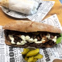 Sloppy joe  at Goodness in Tel Aviv