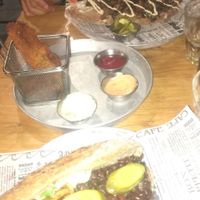 Sloppy joe sandwich and jack fruit shawarma sandwich at Goodness in Tel Aviv