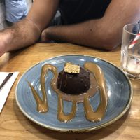 ferrero rocher dessert  at Goodness in Tel Aviv