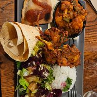 Indian platter at Chilimosa in Tarifa