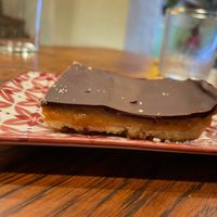 Chocolate and salty caramel  at Chilimosa in Tarifa