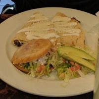 Pork Gordita and Steak Corn handmade Quesadilla at La Morada in Bronx
