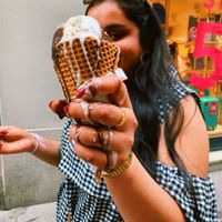 Coconut was the best, mixed with a little chocolate was like bounty chocolates at VanillaBio in Como