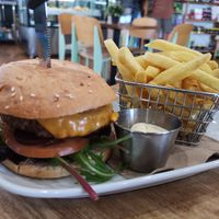 Vegan Burger (minus the avocado) at Ellie's Cafe in Port Kennedy