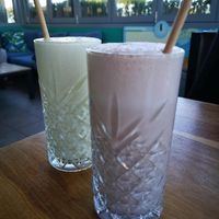 Caramel Oat Thickshake, and Oat Chocolate Milkshake at Ellie's Cafe in Port Kennedy