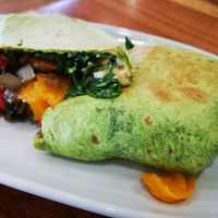 Veggie and Hunmus Wrap at Ellie's Cafe in Port Kennedy